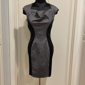 Marc New York Fitted Black and Gray Dress